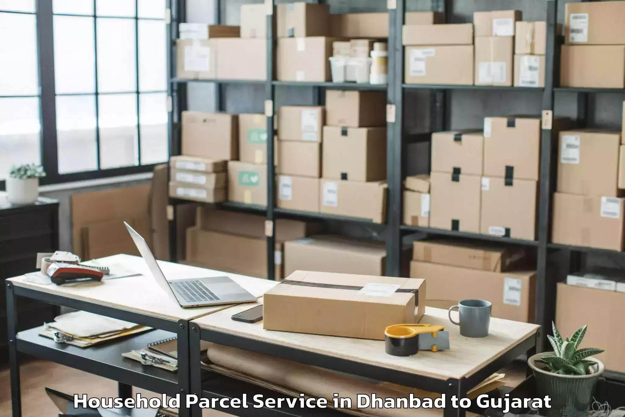 Book Dhanbad to Nadiad Household Parcel